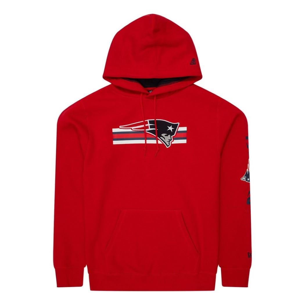 New Era American Football Hoody NFL 2023 Sideline Pullover Kapuzenpullover Sweater Teamlogo #5-patri
