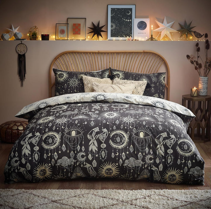 furn. Eingereif. Constellation Single BettVet Cover Set, Baumwolle, Polyester, Multi Twin Multicolor