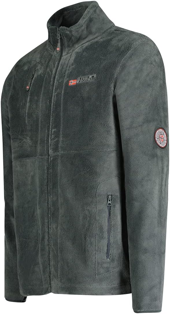 Geographical Norway Fleecejacke für Herren XXL Grau, XXL Grau