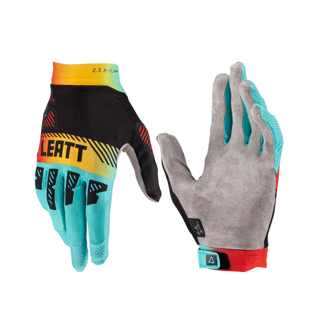 Leatt Motocross 2.5 X-Flow Handschuhe mit NanoGrip Handfläche S Braun, S Braun