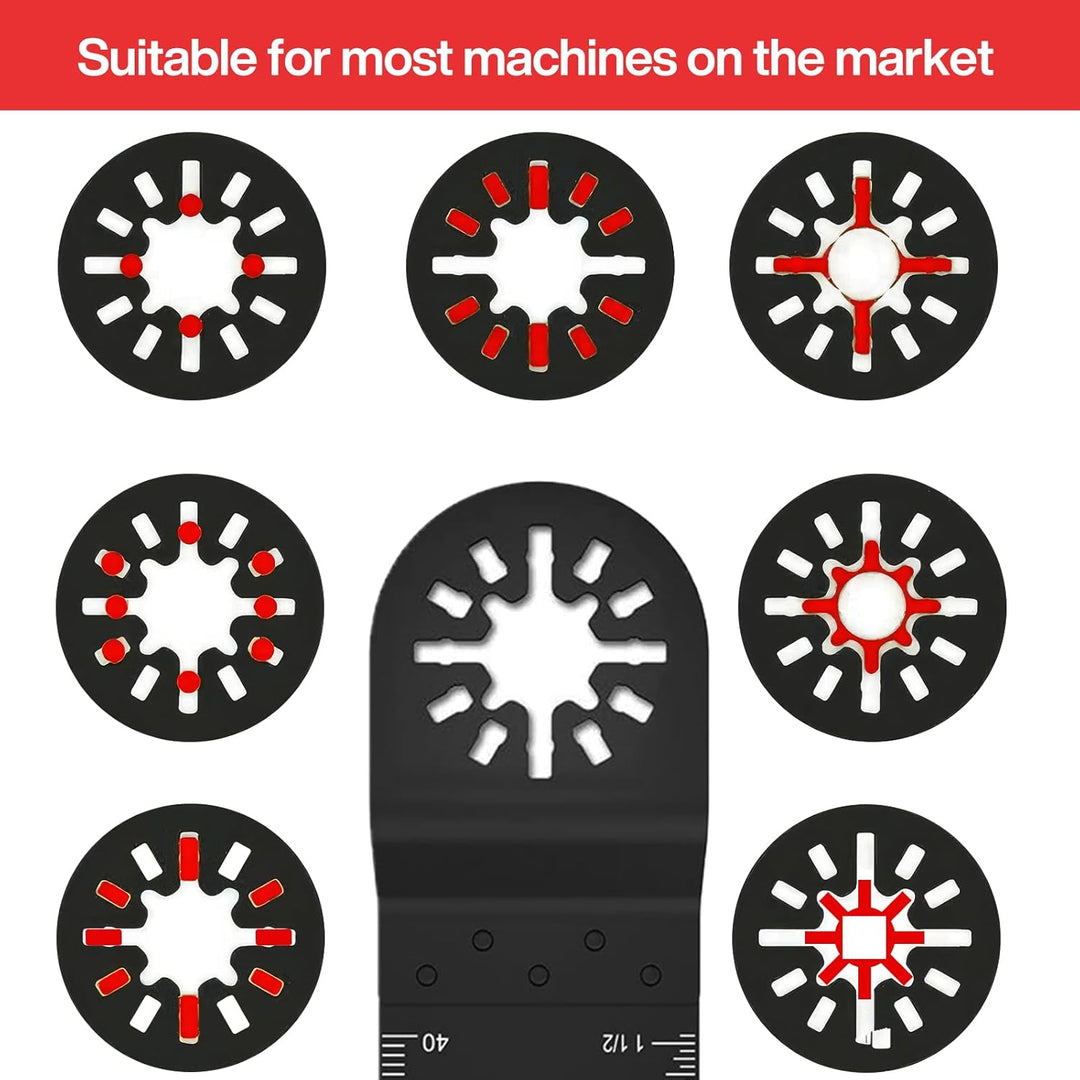 Sägeblätter Kit, 110tlg Multitool Zubehör Set,Oszillierendes Zubehör Set,Oszillierendes Multitool Sä