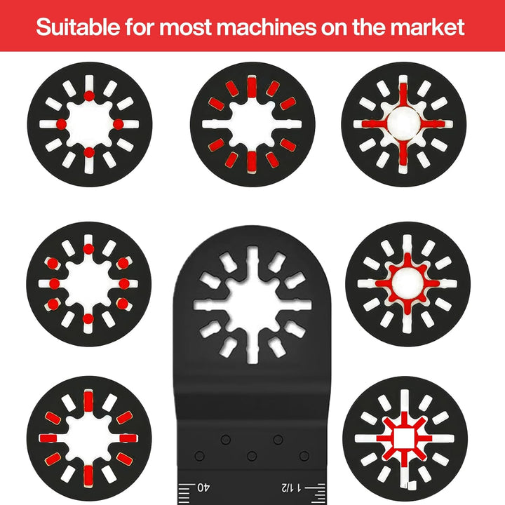 Sägeblätter Kit, 110tlg Multitool Zubehör Set,Oszillierendes Zubehör Set,Oszillierendes Multitool Sä