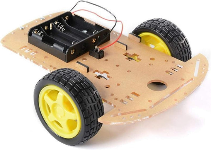 AptoFun Motor Smart Car Chassis für Arduino- mit 2 Getriebemotor und Batteriebox (2WD), 2WD