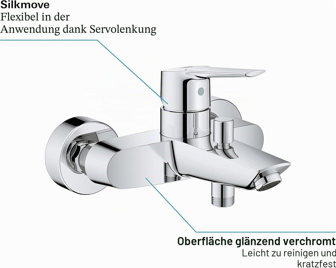 GROHE 33 300 003 EUROSMART Einhebelmischer Badewanne Chrom ohne Ausrüstung