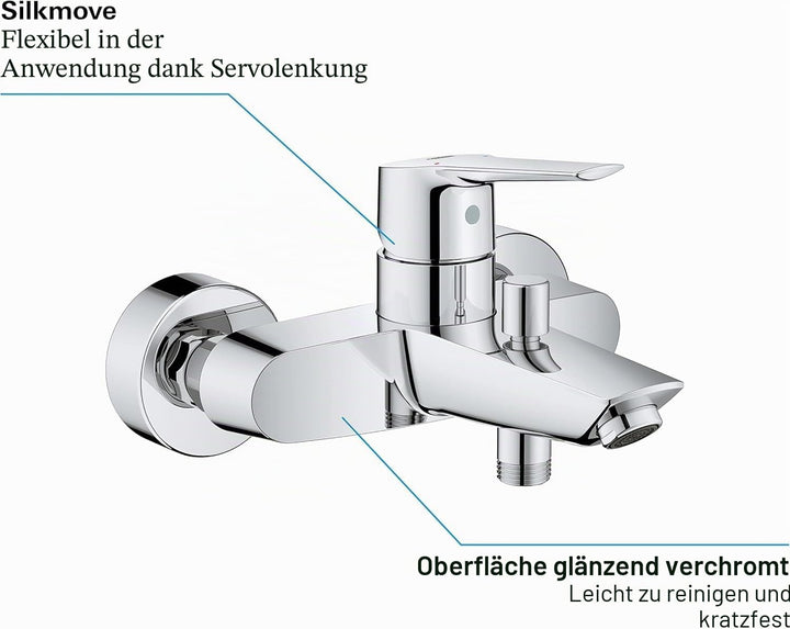 GROHE 33 300 003 EUROSMART Einhebelmischer Badewanne Chrom ohne Ausrüstung