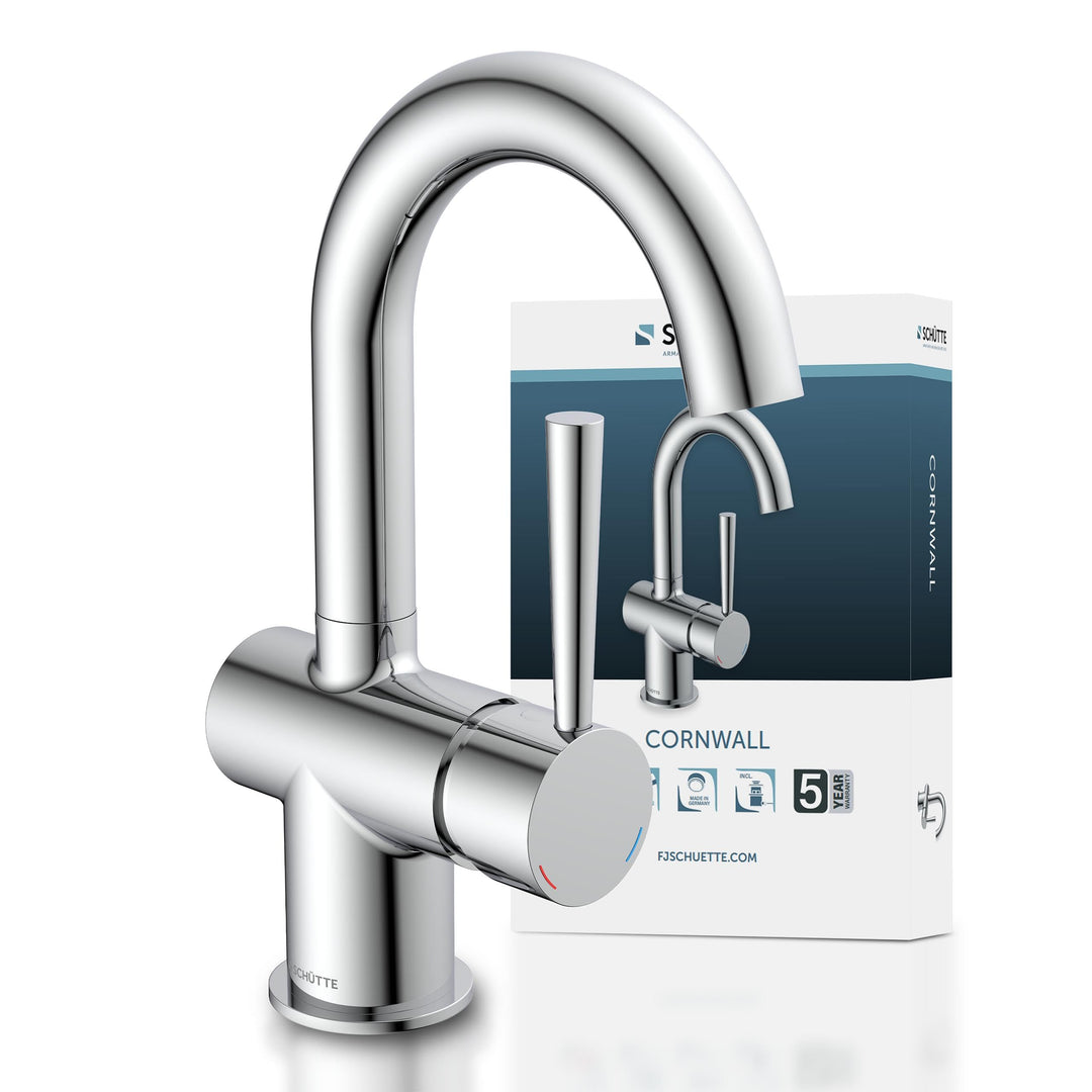 SCHÜTTE 79010 CORNWALL Waschtisch-Armatur, Chrom, Chrom