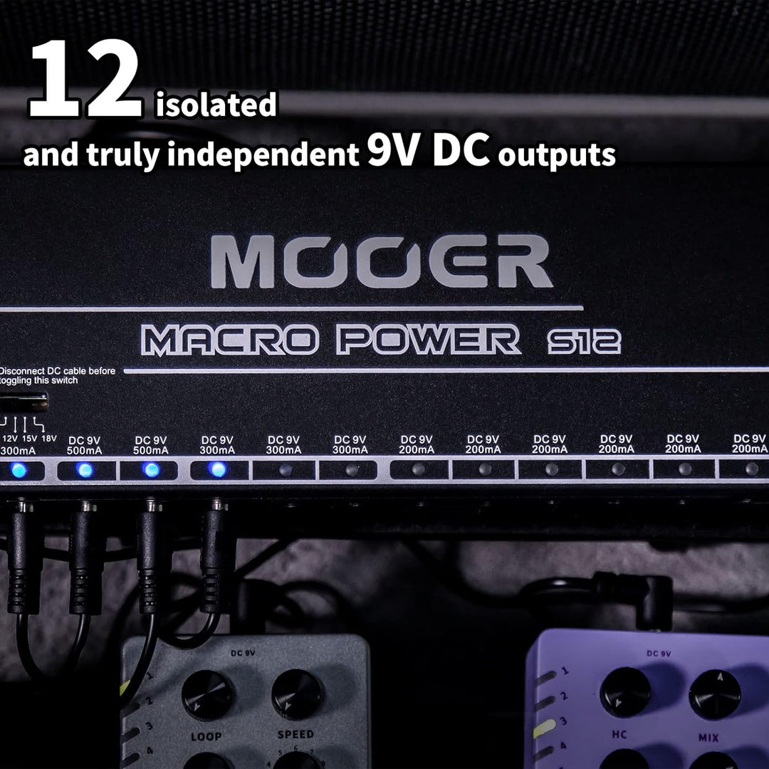 Mooer Macro Power S12 - Power Supply with 12 Isolated Ports