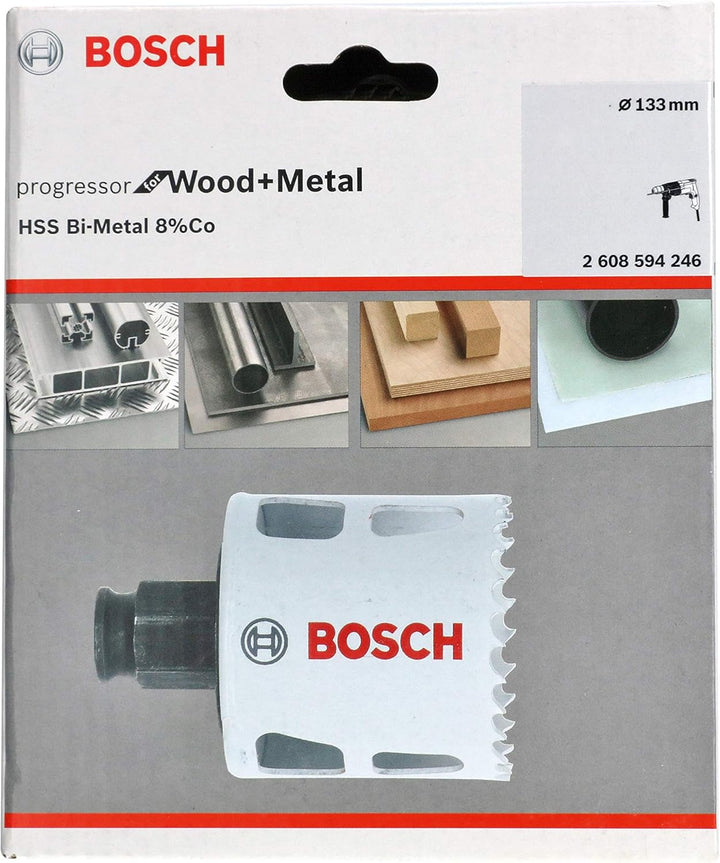 Bosch Accessories Lochsäge Progressor for Wood & Metal (Holz und Metal, Ø 133 mm, Zubehör Bohrmaschi