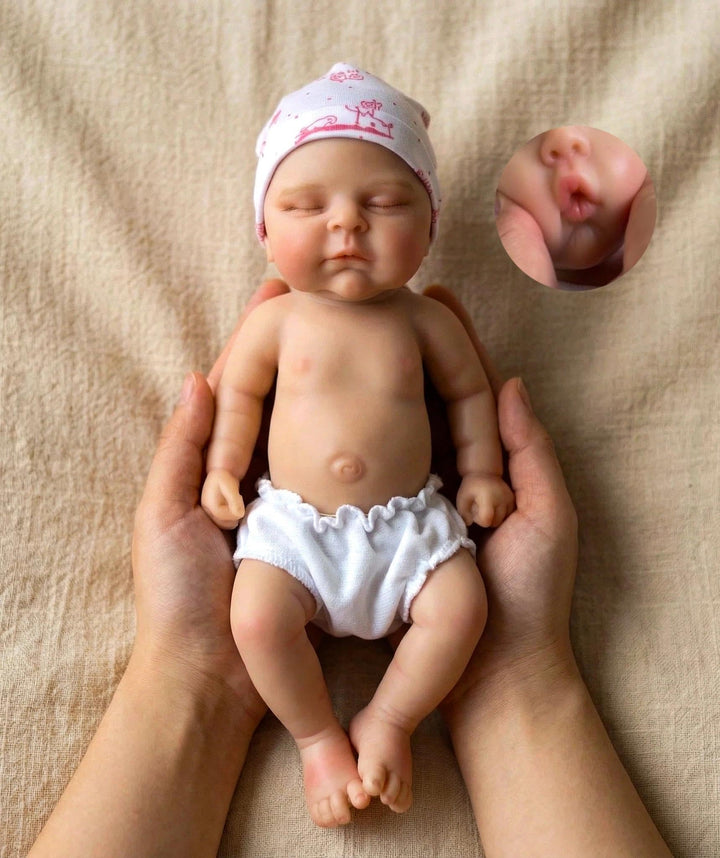 Zero pam Reborn Baby Vollsilikon 30CM Echt Weiche Silikon Baby Mädchen, Babypuppen Wie Echt, Reborn