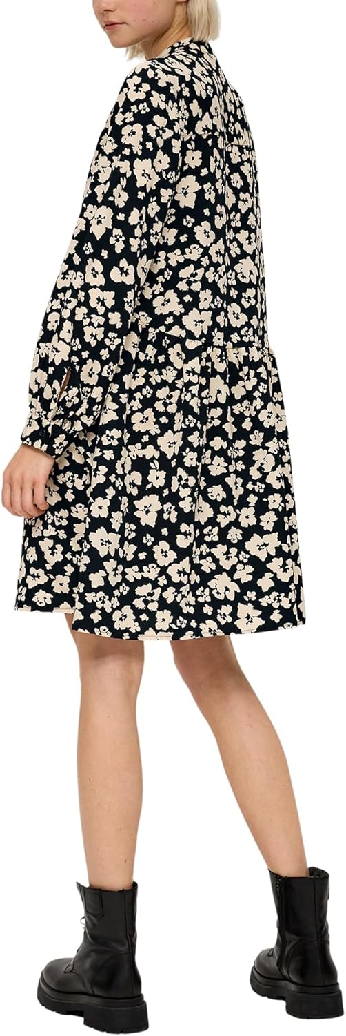 s.Oliver Damen Kleid, 99a0 Schwarz