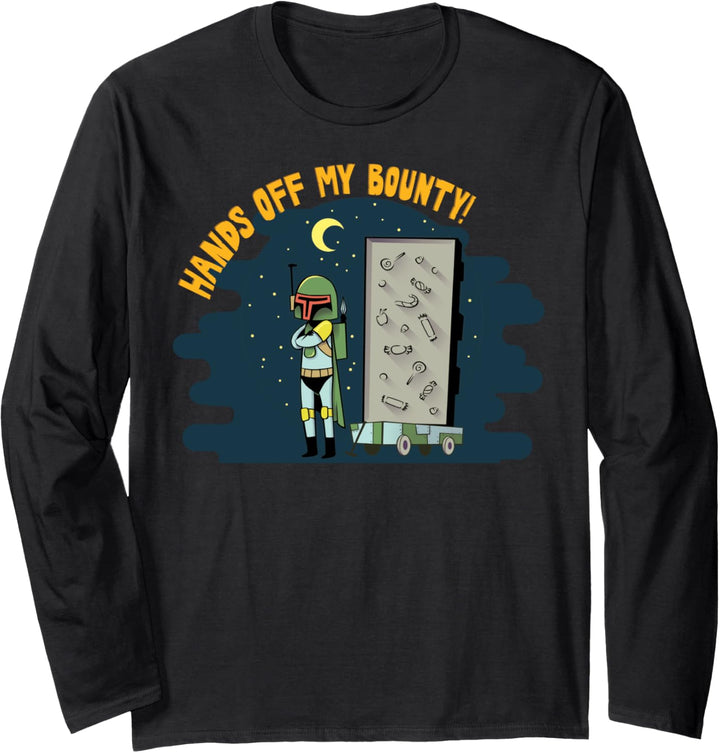 Star Wars Boba Fett Hands Off Halloween Poster Langarmshirt