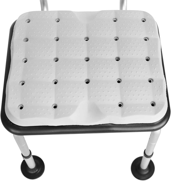 KMINA - Sitzkissen Dusche (39x32x3 cm, Hocker Nicht Enthalten), Duschhocker Kissen, 100% Wasserdicht