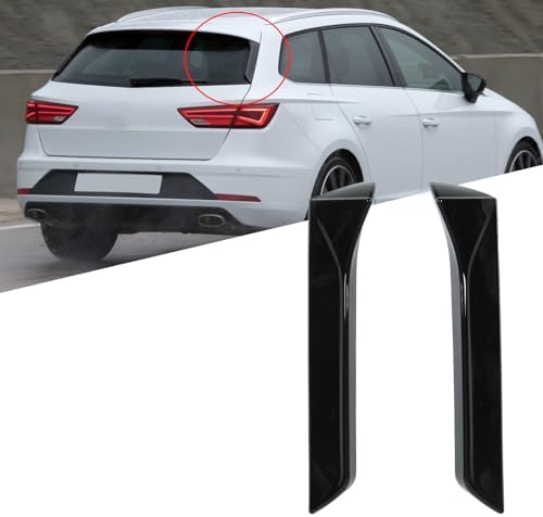 Keenso Auto Heckscheibe Spoiler, 1 Paar Auto Heckscheiben Seitenflügel Spoiler ABS Heckscheibe Ausse