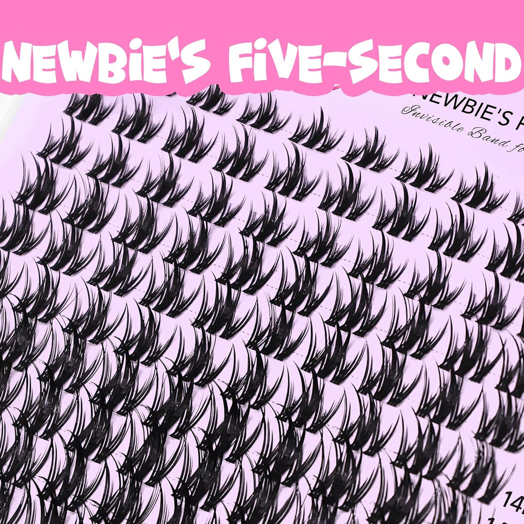 VEYESBEAUTY Wimpern Extensions 5-Sekunden-Wimperncluster Cluster Lashes Fake Lashes Wimpernverlänger