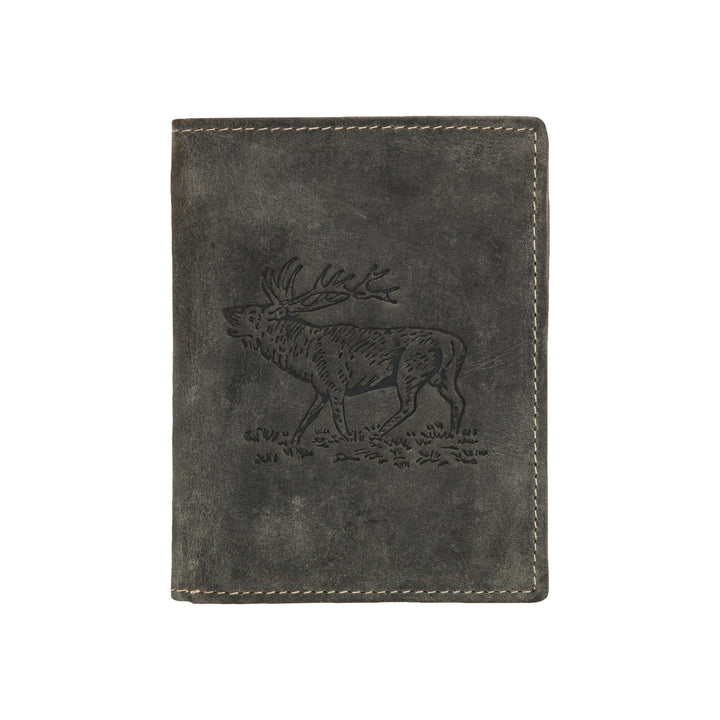 Green Burry, Geldbörse mit Motiv, 1701-Motiv Vintage, khaki Hirsch (21301), Geldbörse, Khaki Hirsch