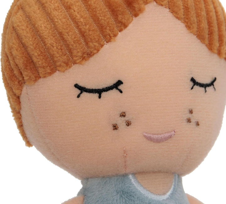 Jollein Stoffpuppe Kuschelpuppe - Doll Rose - 100% Polyester - 32x10x6cm - Kuscheltier - Puppe Flowe