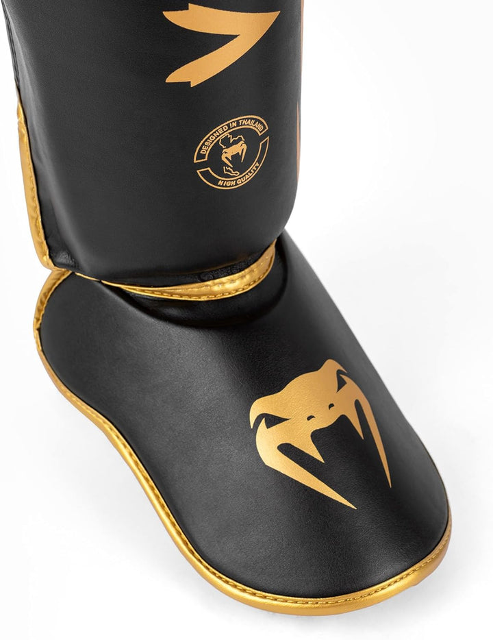 Venum Erwachsene Schienbeinshoner Challenger 2.0 XL Schwarz/Gold, XL Schwarz/Gold
