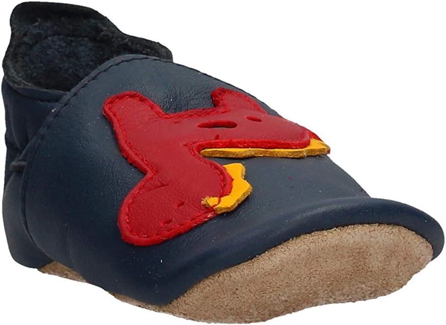 Bobux Soft Sole Dinosaur Blau (Navy) Leder 15-21 Monate