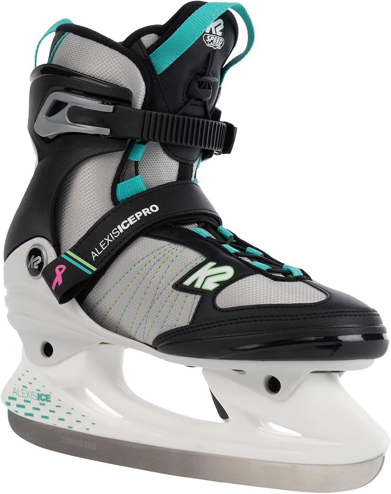 K2 Skates Damen Schlittschuhe Alexis Ice Pro, black - teal, 25F0016.1.1.070