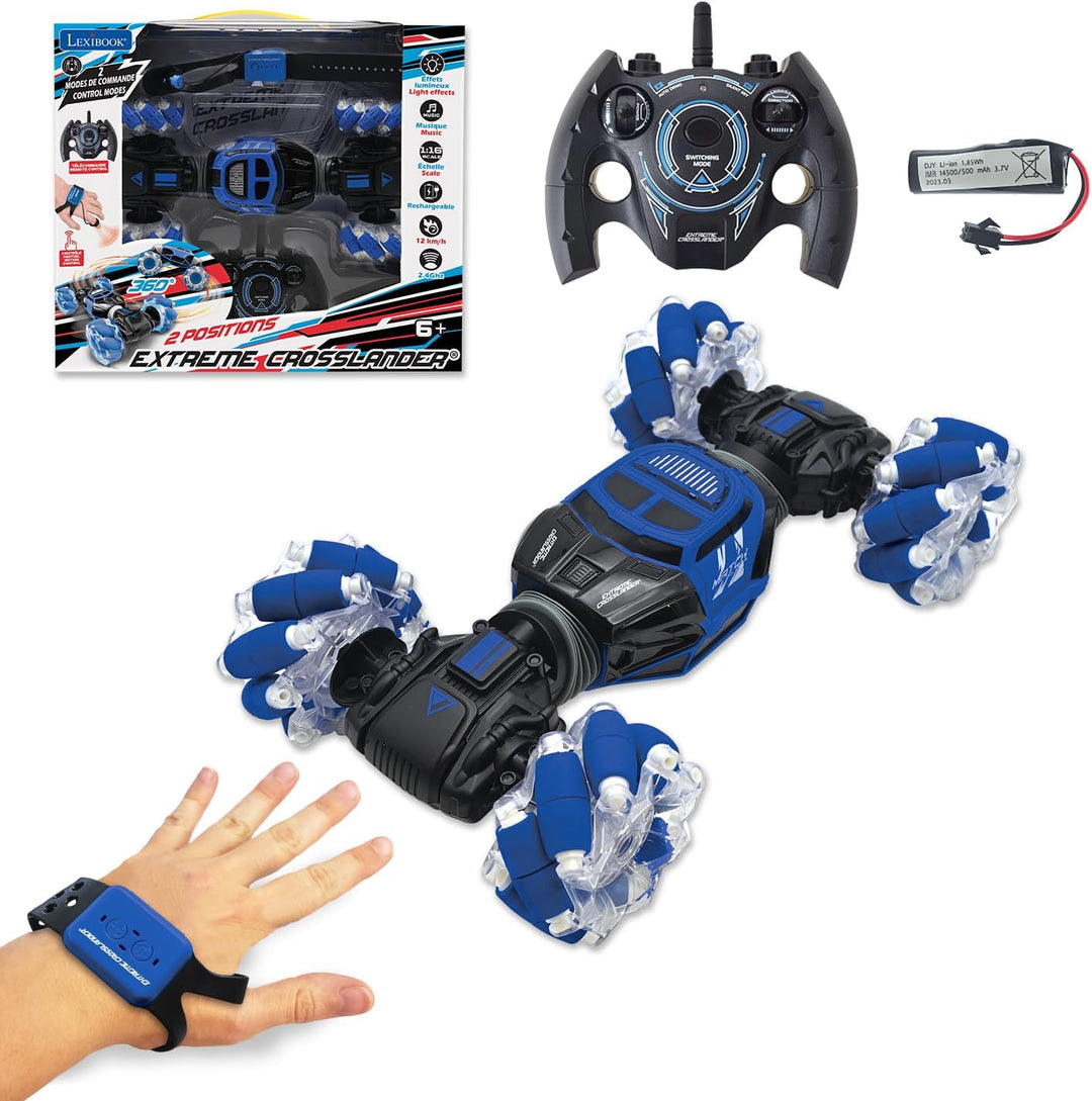 Lexibook - RC50 Extreme Crosslander leuchtendes Geländewagen mit Fernbedienung, Motion Control Armba