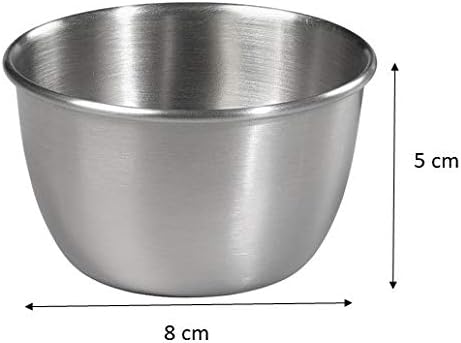 Tala Edelstahl-Puddingformen, Masse: 8 cm x 5 cm, ideal für Sommerpuddings, Dariole-Formen und Bisku
