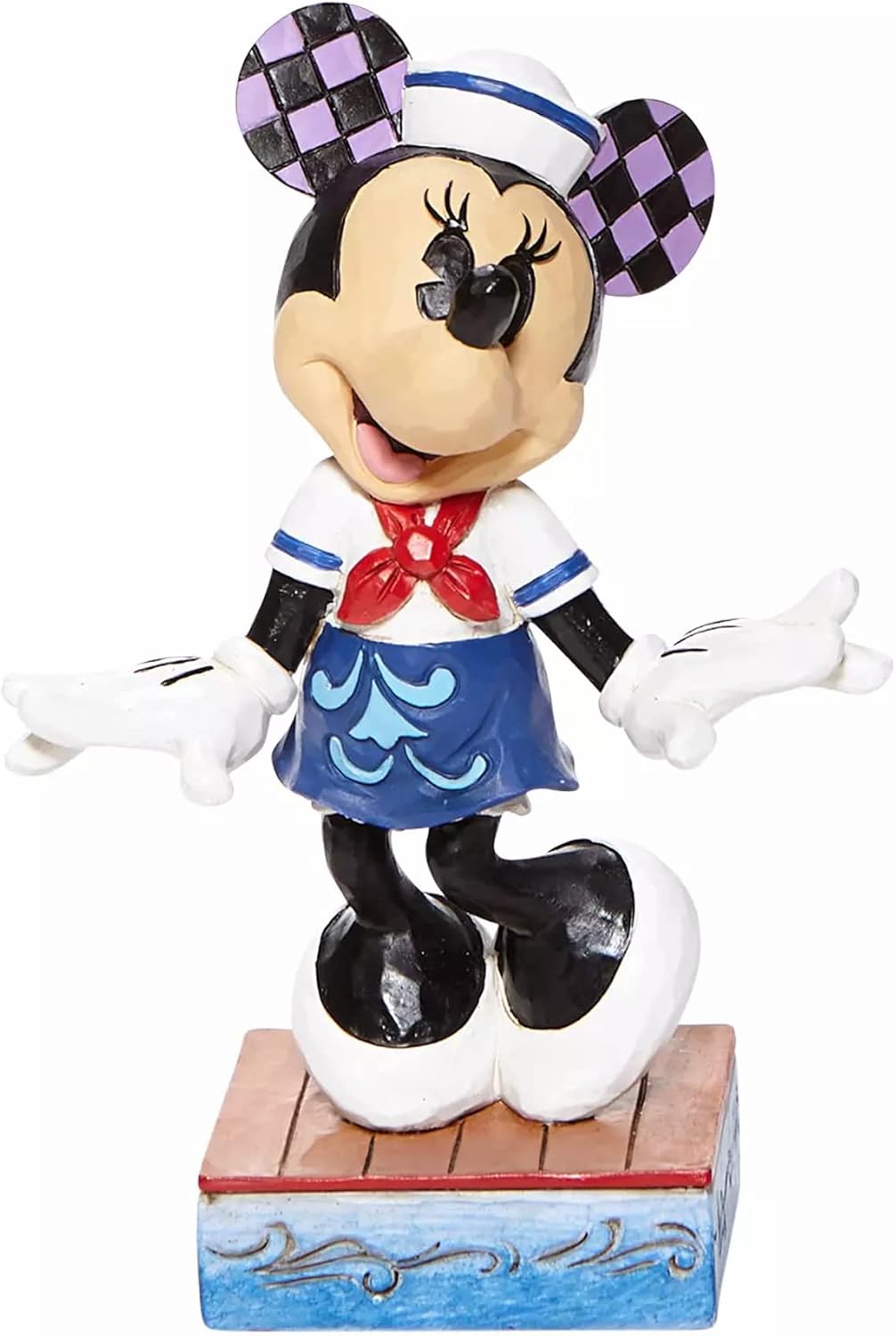 Enesco Disney Traditions by Jim Shore Sailor Minnie Mouse Persönlichkeit Pose Figur, 12,7 cm, Mehrfa