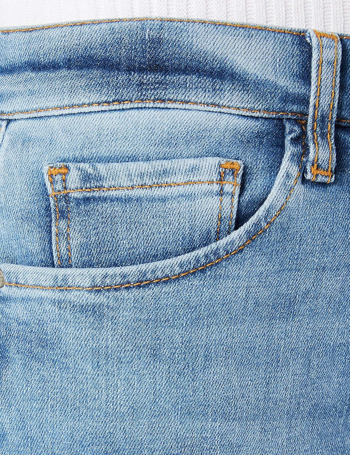 Cross Damen Genna Jeans-Shorts 26W Kurz Mid Blue, 26W Kurz Mid Blue