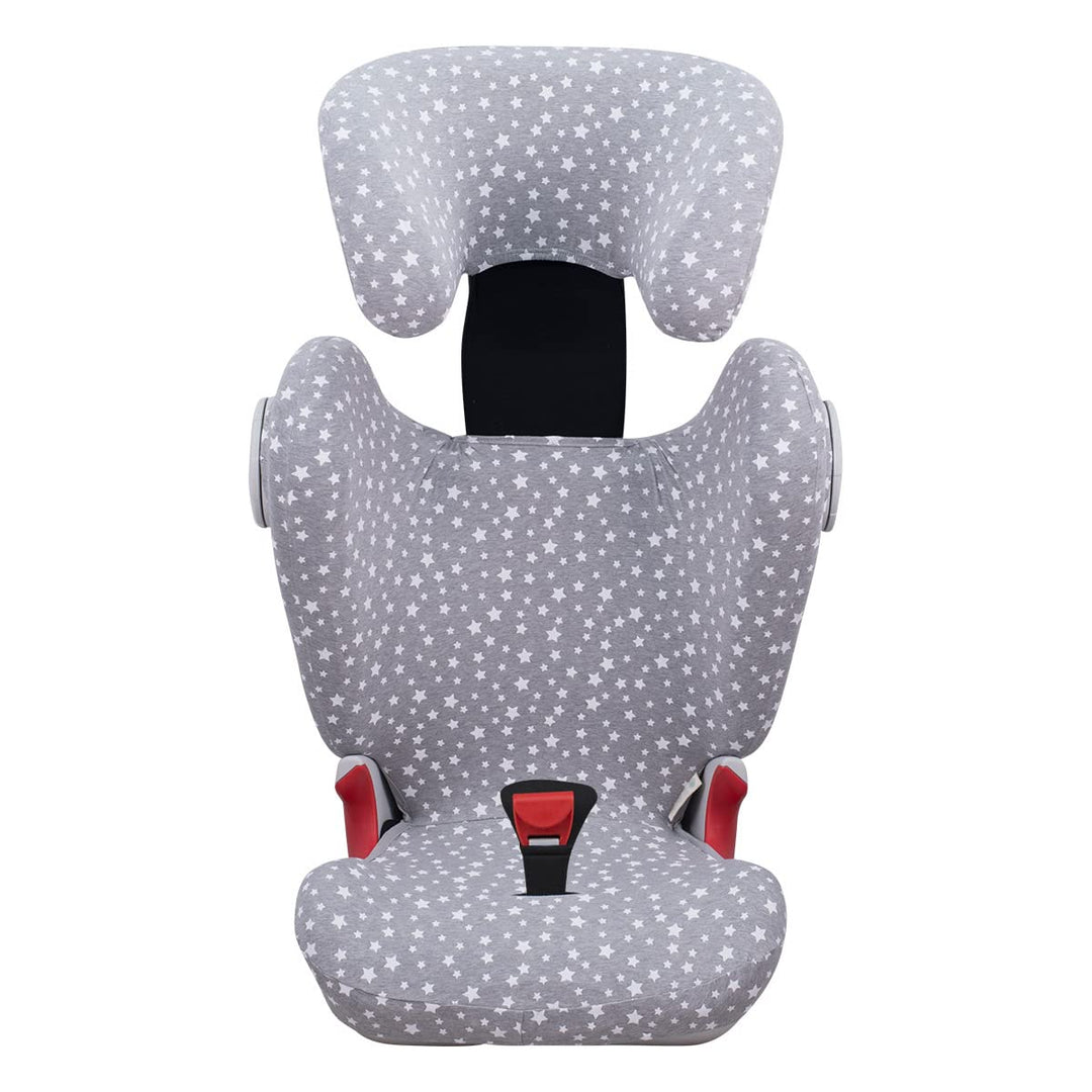 JYOKO KIDS Bezug kompatibel mit Römer KIDFIX II XP SICT, kidfix 2 S, Kidfix Z - Line (WHITE STAR, MI