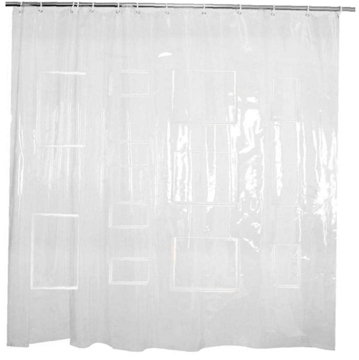 TOSSPER 1pc Wasserdichten Duschvorhang Liner, Eva Transparent Bade Sheer Für Tablet-Telefon-Halter Z