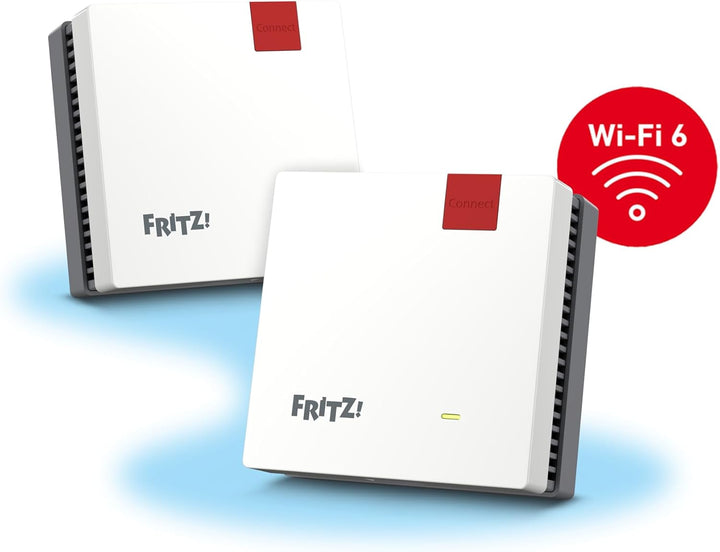 Fritz!Mesh Set 1600 2er-Set (2X Fritz!Repeater, ideal für Internetrouter oder Glasfasermodem (ONT),