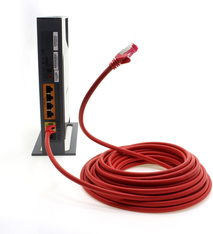 1aTTack.de 2m - rot - 10 Stück - Netzwerkkabel CAT6a (10Gb/s) S-FTP CAT 6a Lankabel - GHMT zertifizi