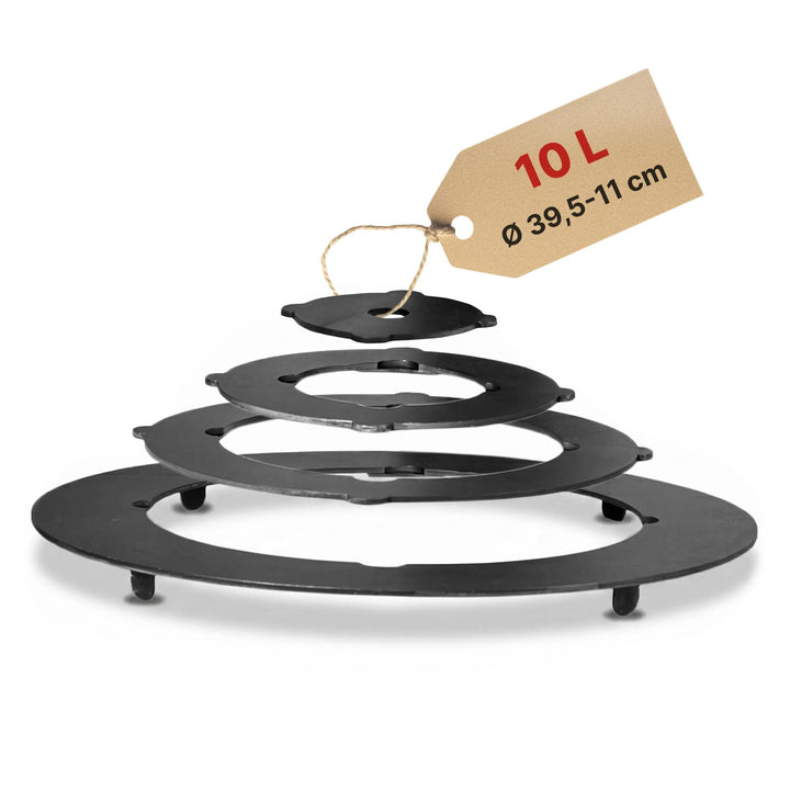 4BIG.fun Adapter - Ringe für Eintopfofen 34,5-38 cm Utschak Herdplatte für Feuerkessel Anpassungspla