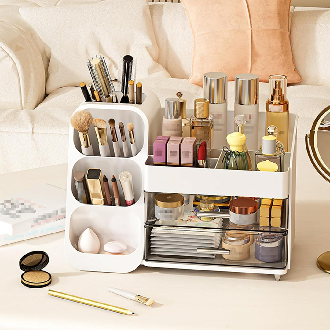 Multifunktion Kosmetik-Organizer mit grossem Fassungsvermögen,Make up Organizer mit Schubladen,Einfa