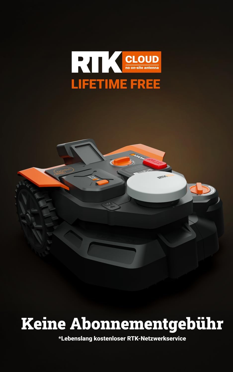 WORX Landroid Vision Cloud WR308E 2WD Mähroboter ohne Begrenzungskabel für 800 m² (KI-Hinderniserken