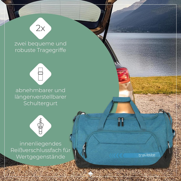 travelite grosse Reisetasche Grösse L, Gepäck Serie KICK OFF: Praktische Reisetasche für Urlaub und