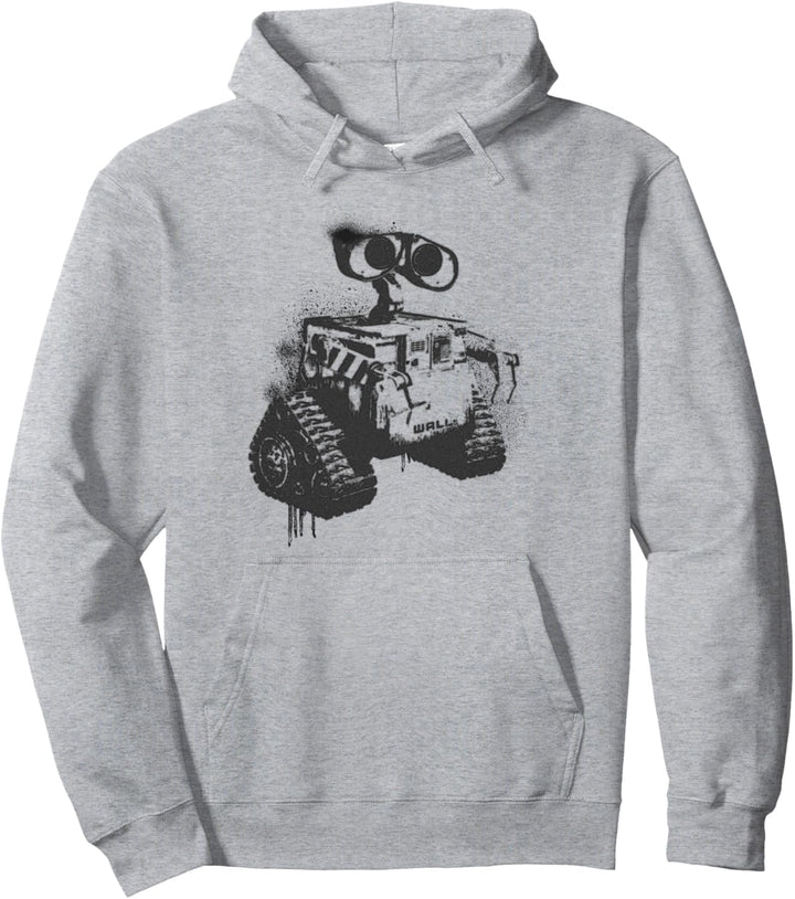 Disney Pixar Wall-E Stencil Painted Pullover Hoodie