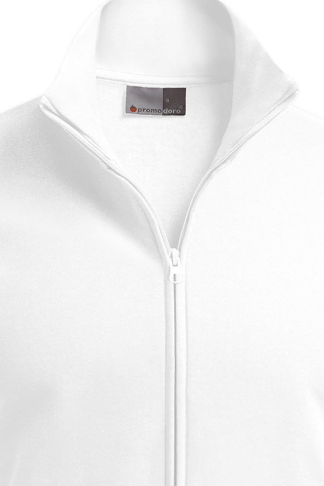 Stehkragen Zip Jacke Herren, Weiss, S Weiss S, Weiß S
