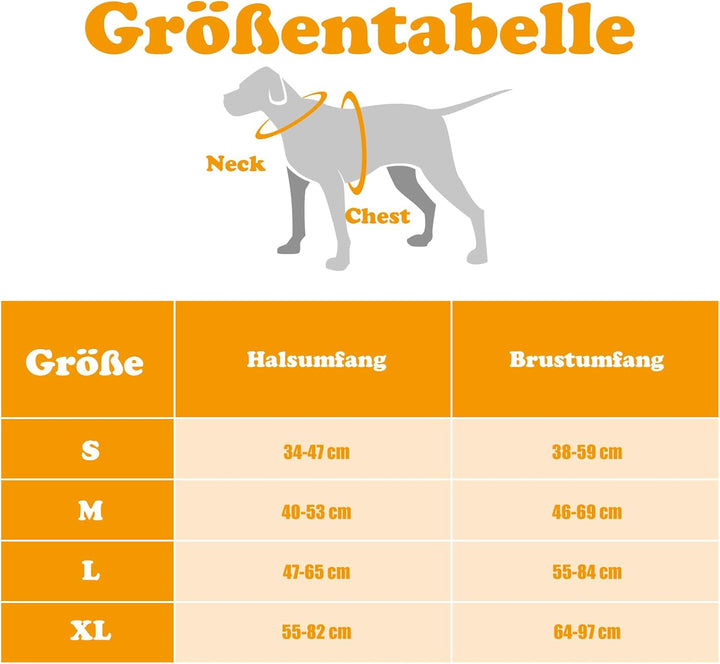 Hundegeschirr Mittelgrosse Hunde – Anti Zug Hundegeschirr Gepolstert, Reflektierend und Verstellbar