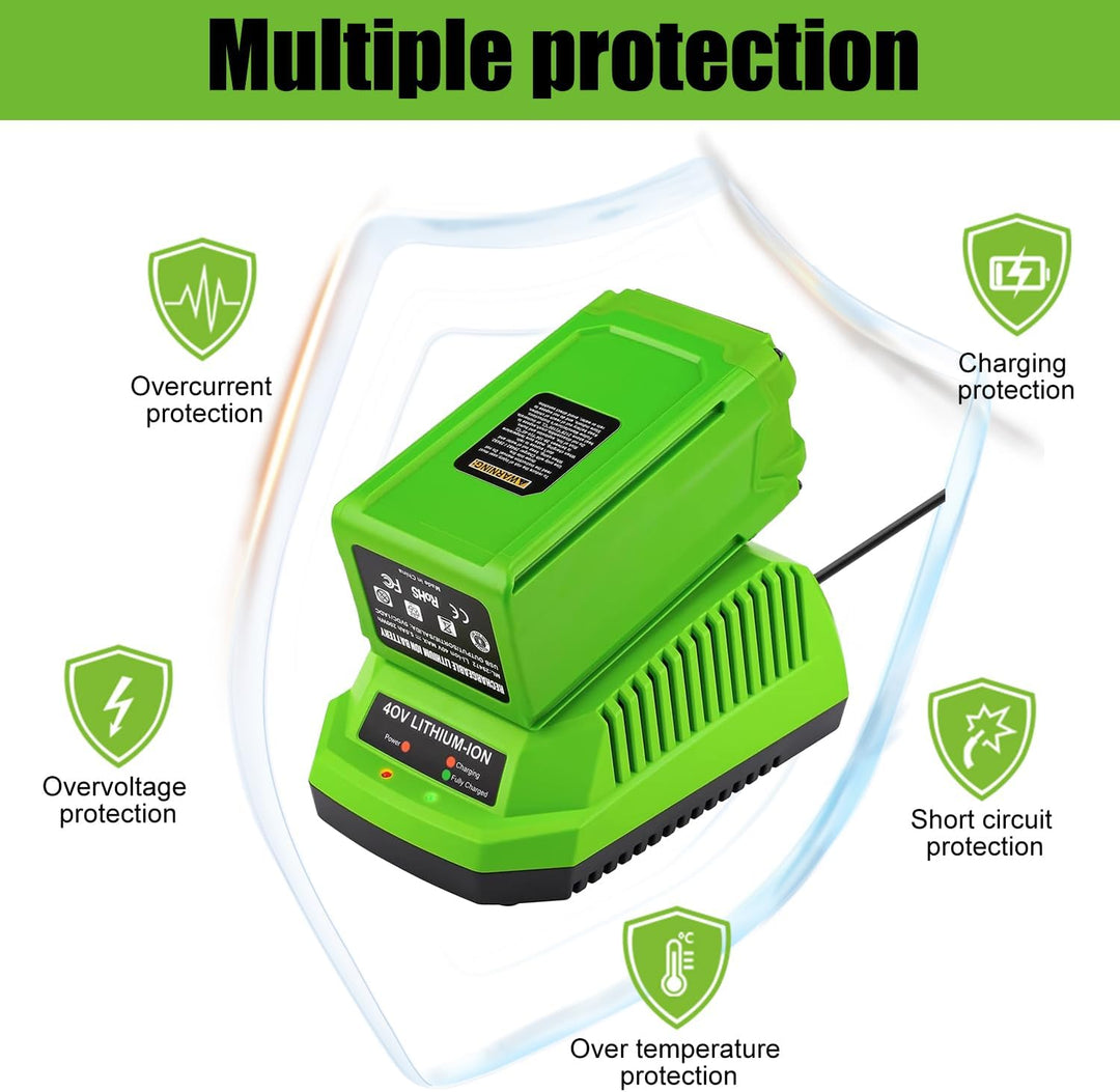 G40C 40V Ladegerät für Greenworks Ladegerät 40V