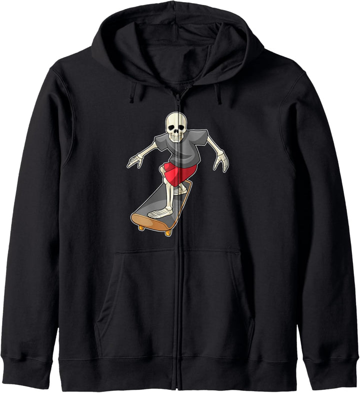 Skelett Skater Skateboard Sport Kapuzenjacke