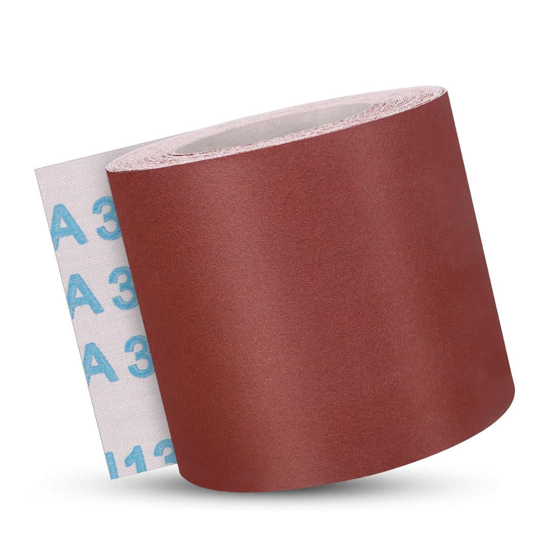 ZEHIQ Schleifpapier Rolle, Schleifpapierrollen Körnung 320, 100 mm x 10 m Schleifleinen Rolle für Ha