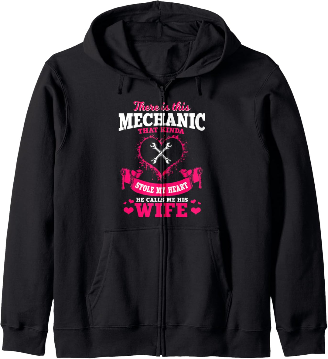 Mechanic Gifts Funny Car Repair He Calls Me His Wife Kapuzenjacke
