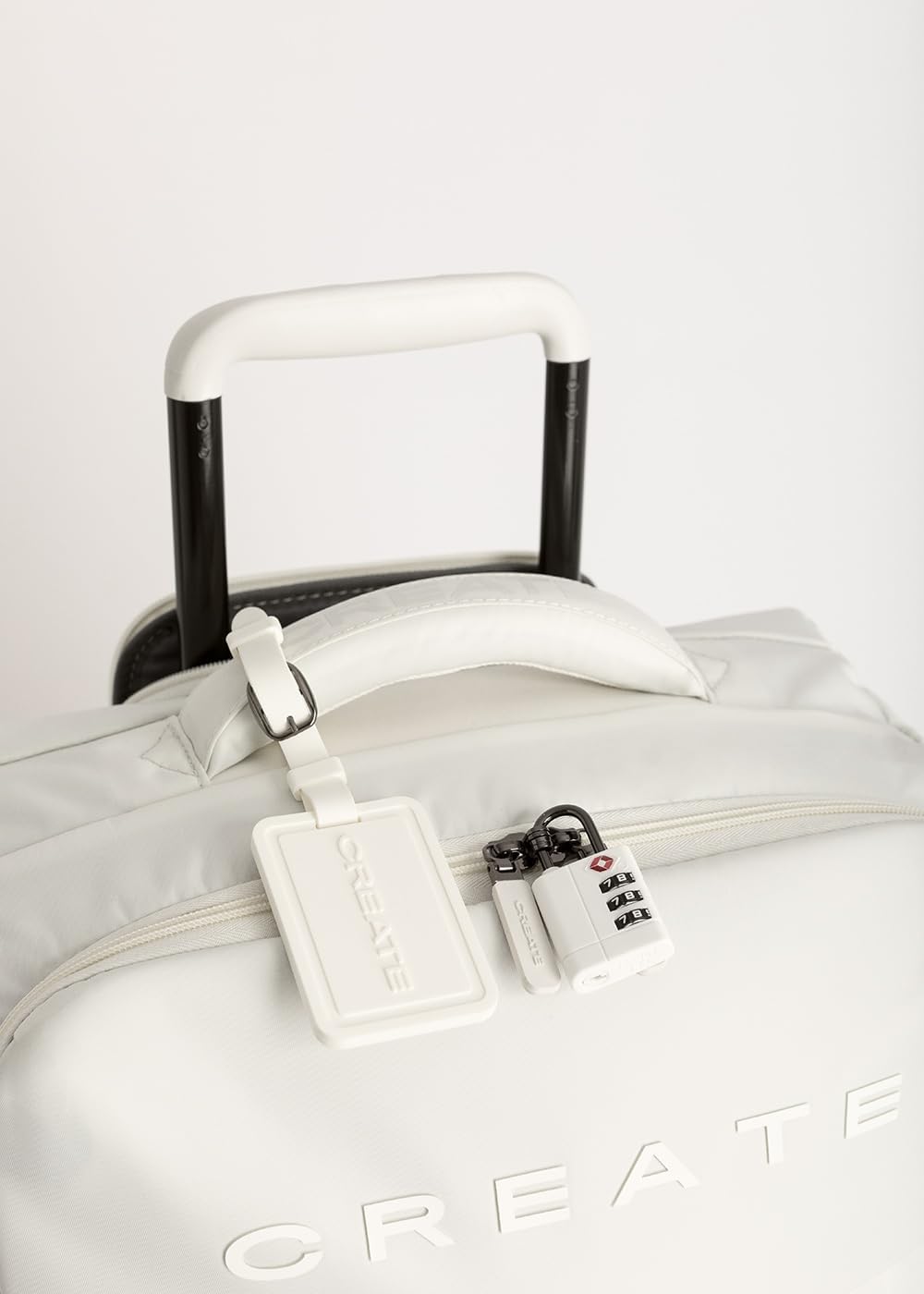 CREATE / Luggage Studio Soft/Polyester Soft Koffer Cremeweiss / 47x25.5x65cm / TSA Vorhängeschloss,