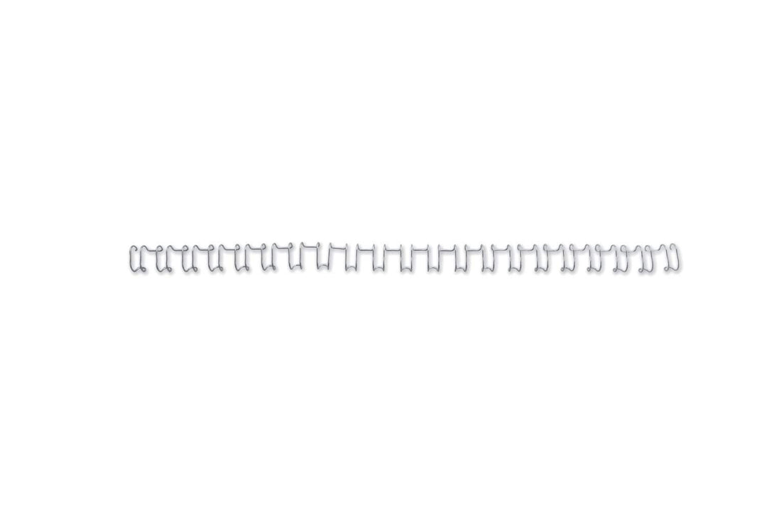 GBC 445516 MultiBind Drahtbinderücken, 10mm, silber, 100 Stück silber 10mm, silber 10mm