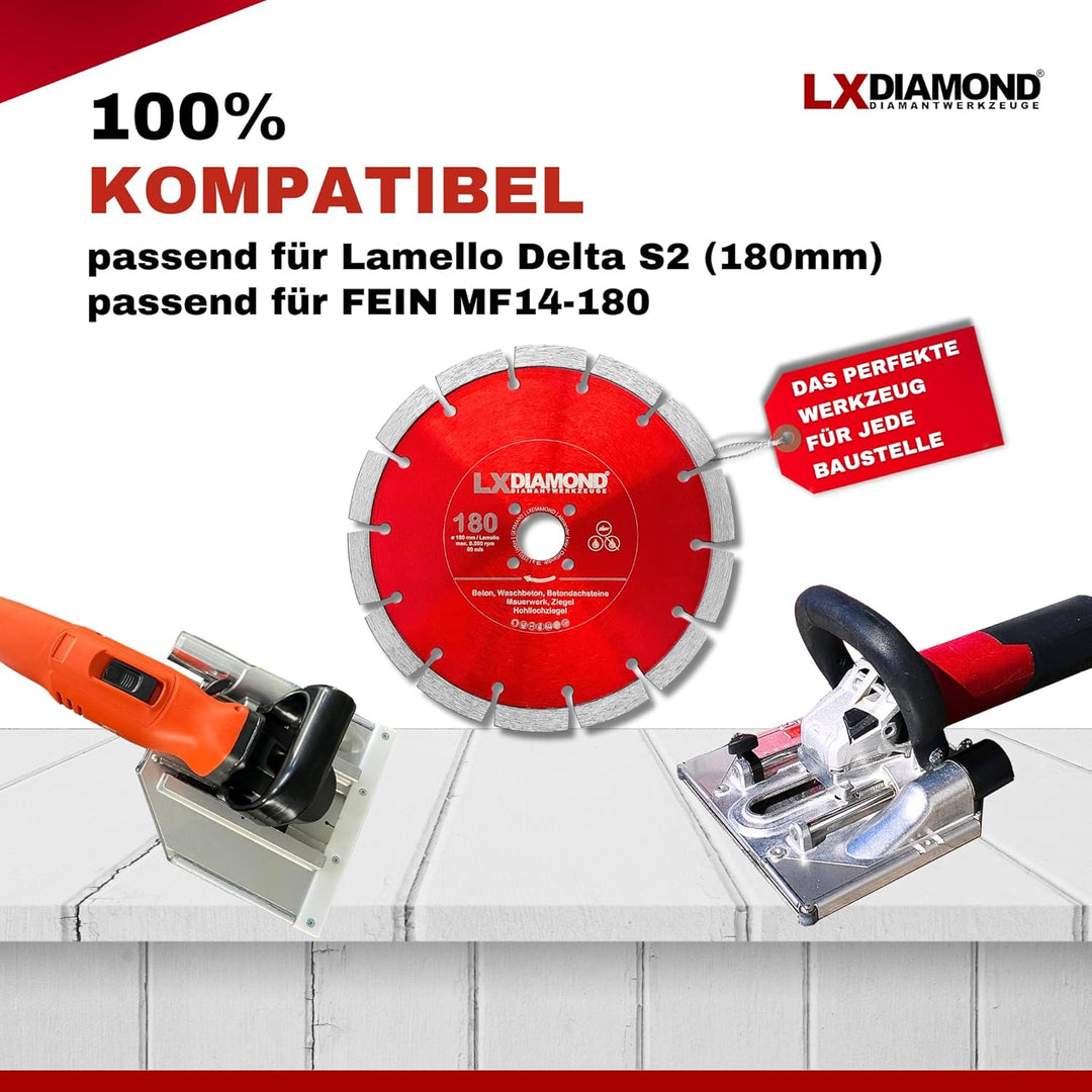 Diamant-Trennscheibe 180mm - geeignet für Beton Mauerwerk Universal - 180 mm Diamantscheibe passend