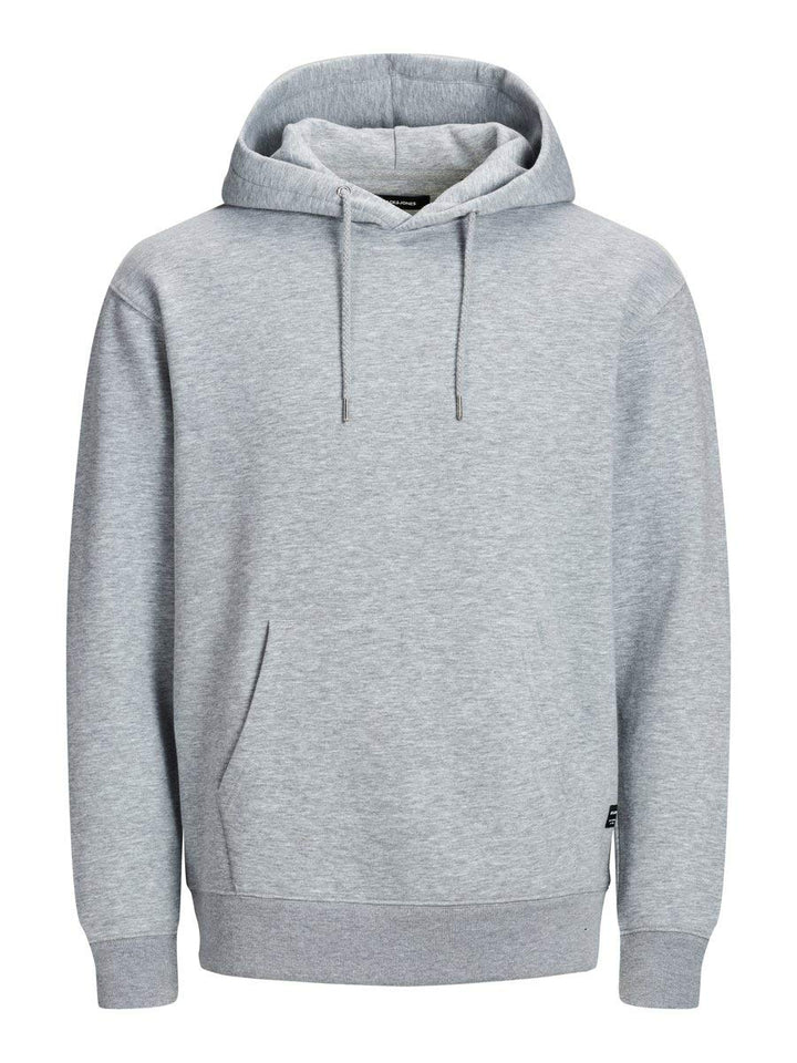 JACK & JONES Male Kapuzenpullover Logo Kapuzenpullover S Light Grey Melange, S Light Grey Melange