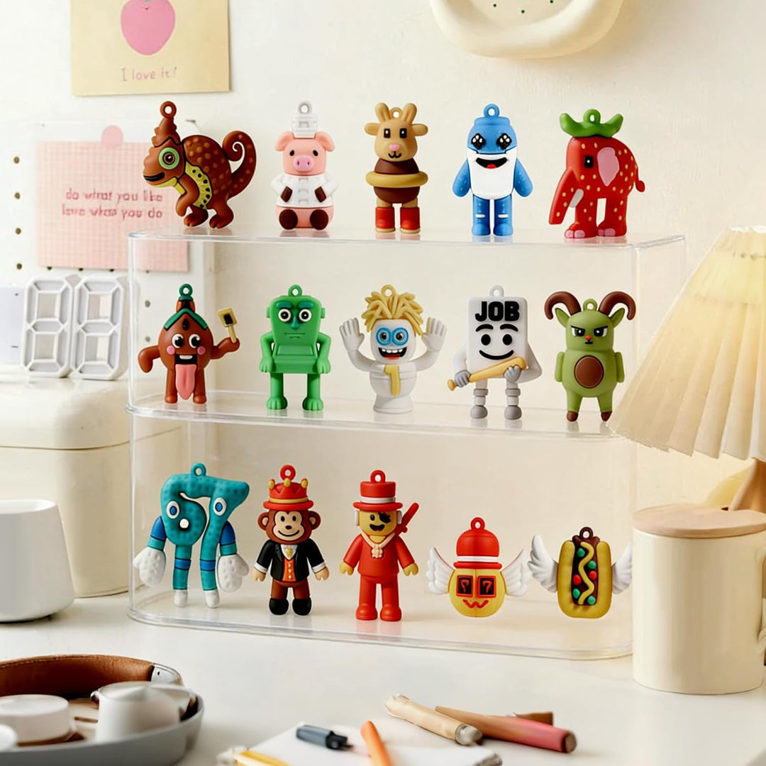 15 Stück Steal A Brainrot Actionfiguren-Set,Brainrot-Figuren Erdbeer-Elefant,67,Esok Sekolah,Lucky B