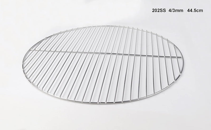 HeRo24 Edelstahl Grillrost 44,5 cm 4/3 mm für Kugelgrill 45-46-47 cm passt auch in Weber 47