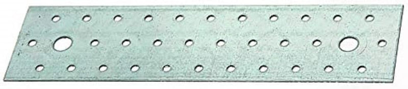 Alberts 847241 Lochplatte | sendzimirverzinkt | 240 x 60 mm | 25er Set 240 x 60 mm / 25 Stk., 240 x