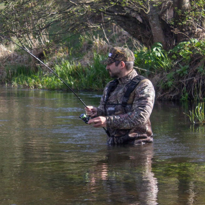 Wathose Neopren 5mm Herren Anglerhose mit Eva Stiefel Gr 41-47 wasserdichte Watthosen Fischer Teich